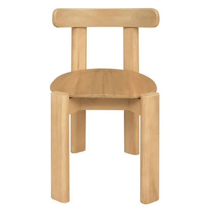 DELPHINE SOLID MAHOGANY TIMBER DINING CHAIR BLACK - MyChocolateWood