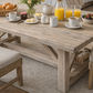 NEVANA  RECYCLED ELM TIMBER DINING TABLE 300CM - MyChocolateWood