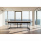 Jespie Recycled Elm & Iron Dining Table 240cm - Chocolate Wood