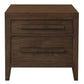DION MINDI WOOD 2 DRAWER BEDSIDE TABLE WALNUT - MyChocolateWood