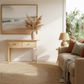 JOELLE 2-DRAWER CONSOLE TABLE/HALL TABLE DISTRESSED NATURAL - MyChocolateWood