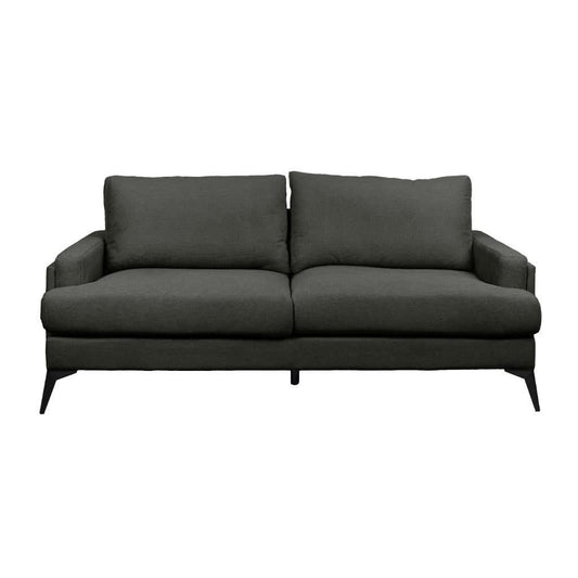 KIRTON FABRIC 2-SEATER SOFA DARK GREY - MyChocolateWood