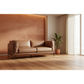 DAVIEN DARK BROWN 2.5 SEATER SOFA TOP GRAIN COW LEATHER - MyChocolateWood