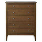 ROSHAN MESSMATE 5-DRAWER TALLBOY/CHEST OF DRAWERS NATURAL LIGHT SMOKE COLOUR