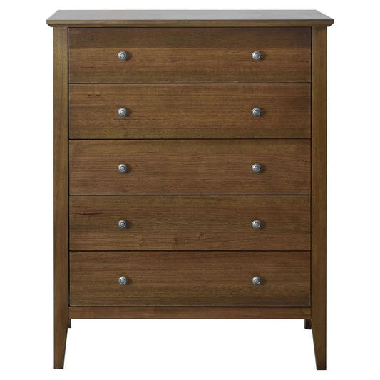 Roshan 4-Piece Messmate Bedroom Suite in Natural Light Smoke — Queen Bed, Tallboy & 2 Bedside Tables