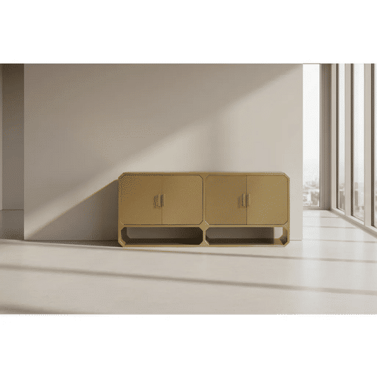 DELGARDO 4-DOOR BUFFET/SIDEBOARD BRUSHED ANTIQUE GOLD