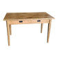 FITAN SOLID OAK  2-DRAWER CONSOLE TABLE/HALL TABLE 120CM NATURAL - MyChocolateWood
