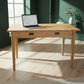 FITAN SOLID OAK 2-DRAWER DESK 120CM NATURAL - MyChocolateWood