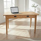 FITAN SOLID OAK 2-DRAWER DESK 120CM NATURAL - MyChocolateWood