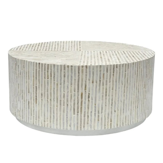 ELDORA MOTHER OF PEARL HAND MADE COFFEE TABLE - MyChocolateWood