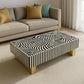 ENIGMA VORTEX NOIR MOTHER OF PEARL HAND INLAY COFFEE TABLE - MyChocolateWood