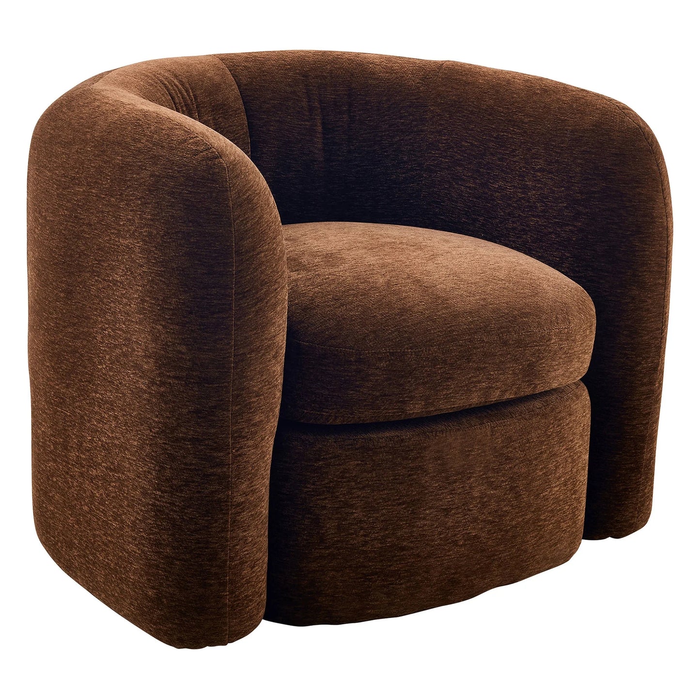 Brierly Fabric Armchair/Tub Chair - Walnut Brown