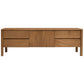 ADELLE SOLID MINDI WOOD 2-DOOR 4-DRAWER ENTERTAINMENT UNIT WALNUT (Copy) - MyChocolateWood