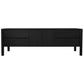 Adelle Solid Mindi Timber 2-Door 4-Drawer Entertainment Unit 180cm in Black - Chocolate Wood