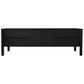 ADELLE SOLID MINDI WOOD 2-DOOR 4-DRAWER ENTERTAINMENT UNIT BLACK - MyChocolateWood