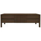 Adelle Solid Mindi Timber 2-Door 4-Drawer Entertainment Unit 180cm in Walnut - Chocolate Wood