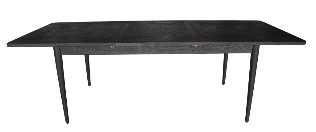 FARLOW EXTENSION OAK DINING TABLE 170-230CM SANDBLASTED BLACK