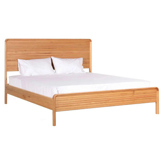 CASCADE MESSMATE TIMBER KING BED  NATURAL - MyChocolateWood