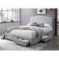 ALICIA 4-DRAWER KING SIZE STORAGE BED MIST - MyChocolateWood
