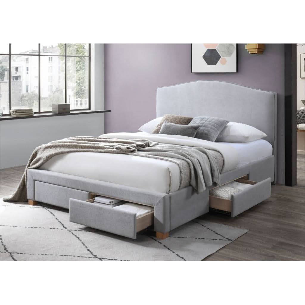 ALICIA 4-DRAWER KING SIZE STORAGE BED MIST - MyChocolateWood