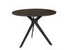 FLICKER CERAMIC GLASS SIDE TABLE/LAMP TABLE DARK GREY 60CM - MyChocolateWood