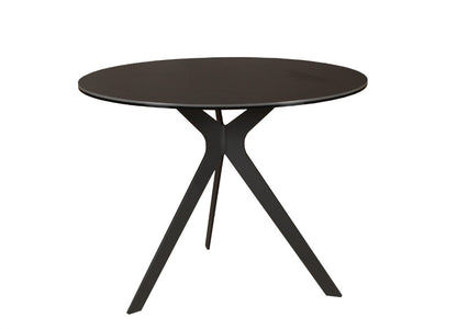 FLICKER CERAMIC GLASS SIDE TABLE/LAMP TABLE DARK GREY 60CM - MyChocolateWood