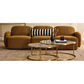 LORELEI  3-SEATER MODULAR SOFA CHENILLE TOFFEE COLOUR - MyChocolateWood
