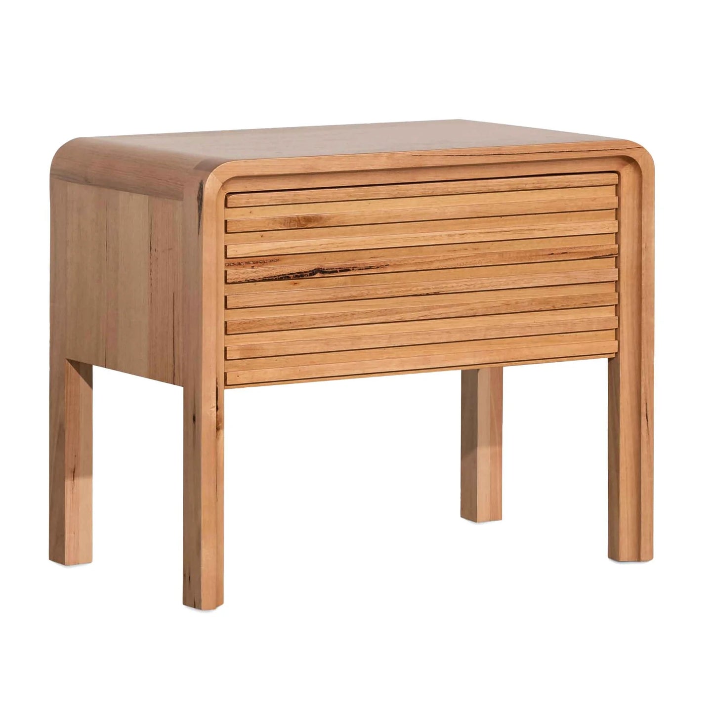 CASCADE MESSMATE TIMBER BEDSIDE TABLE NATURAL - MyChocolateWood