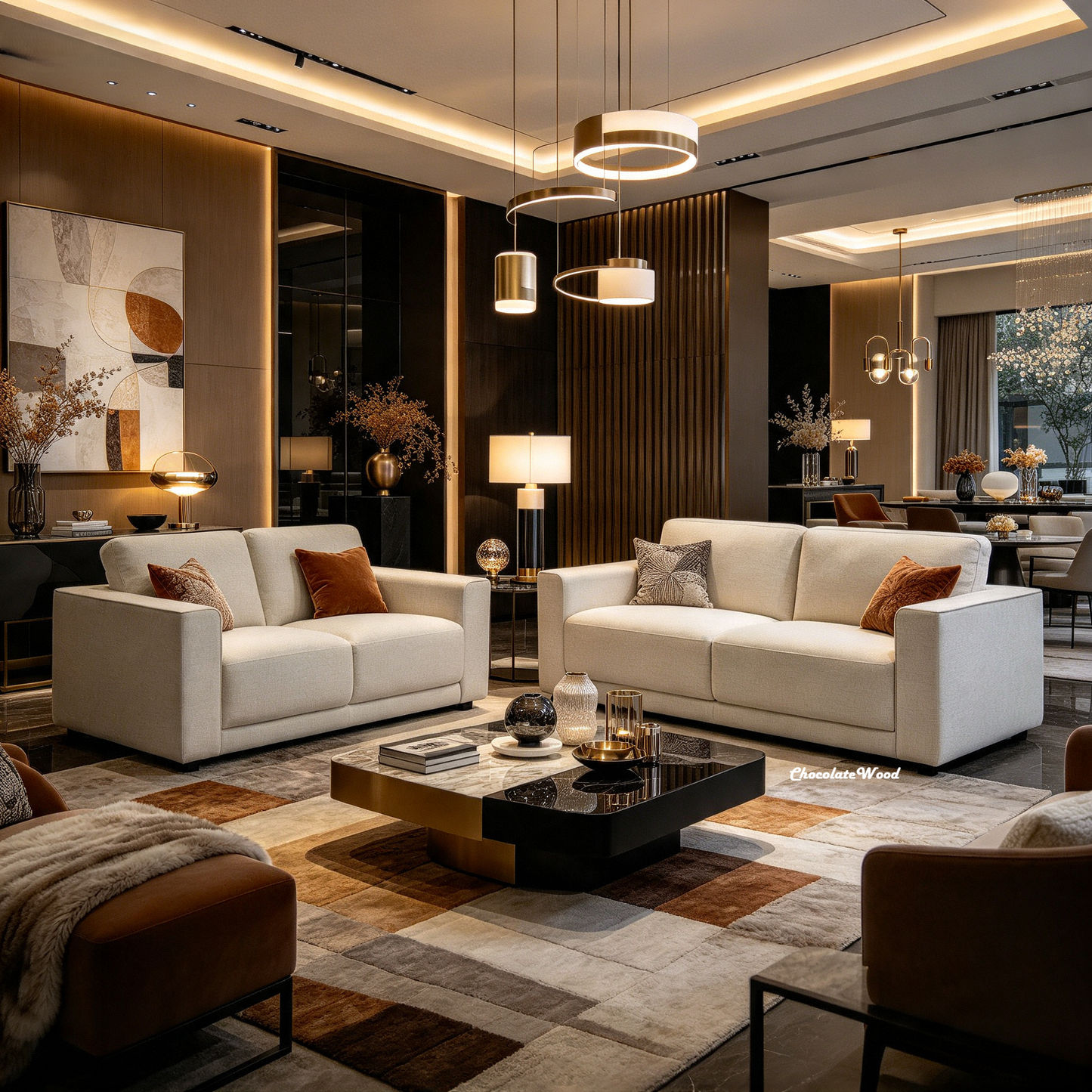 Yanni Fabric 2 Piece Lounge Suite: 1 x 3-Seater Sofa + 1 x 2-Seater Sofa   Sand