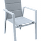 Finnigan 11 pce. Outdoor Aluminium Dining Set in White/Grey