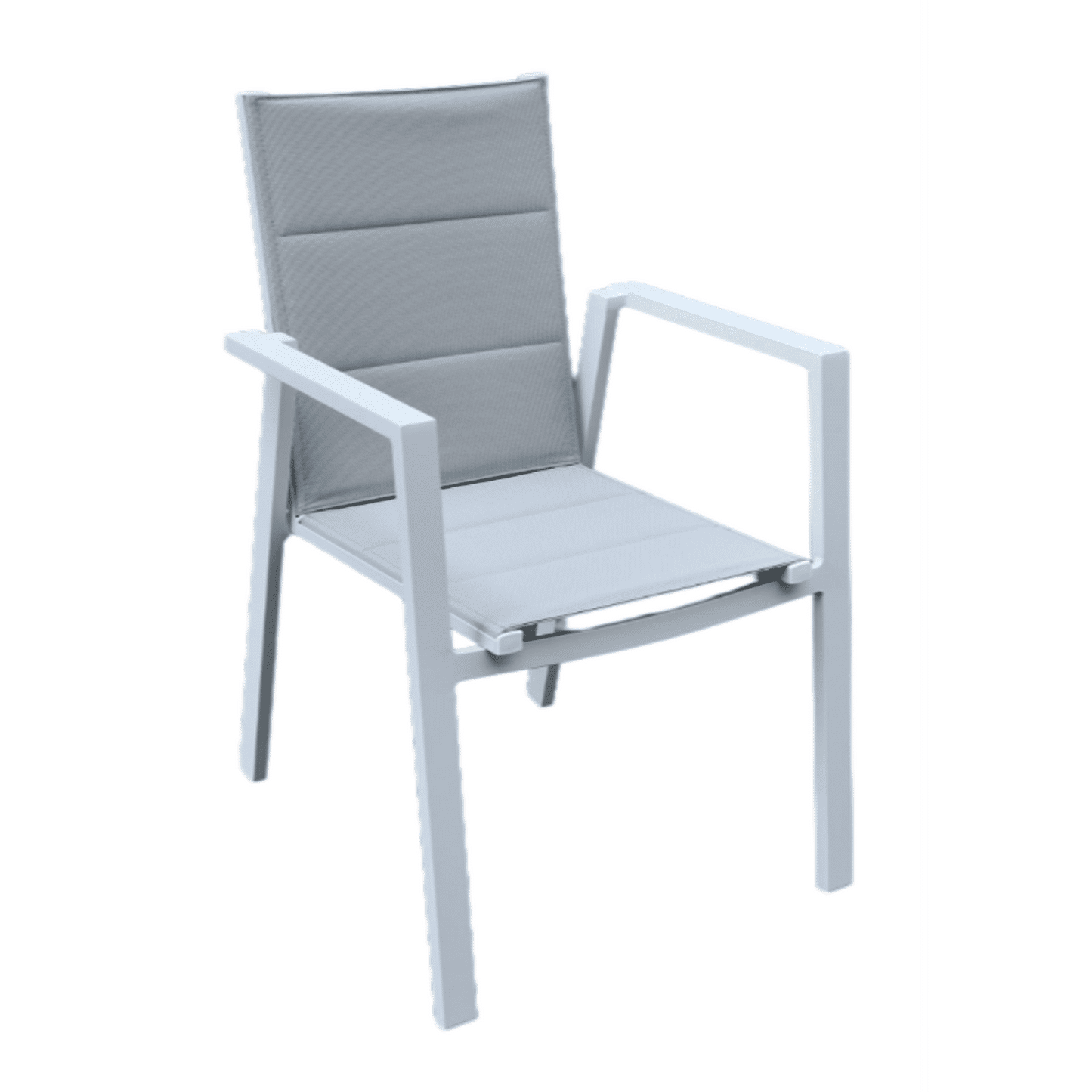 Finnigan 5 pce. Outdoor Aluminium Dining Set in White/Grey
