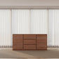 GILHELM ASH TIMBER BUFFET/SIDEBOARD 2 DOORS 3 DRAWERS LIGHT WALNUT  180CM - MyChocolateWood