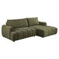 Joncar Fabric Sofa Bed — 2-Seater Sofa w/ Storage + RHF Chaise Basil