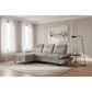 LIBBI FABRIC 2-SEATER SOFA BED WITH LHF STORAGE CHAISE GREY - MyChocolateWood