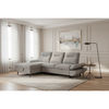 LIBBI FABRIC 2-SEATER SOFA BED WITH LHF STORAGE CHAISE GREY - MyChocolateWood