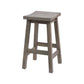 PAPAYA SOLID MANGO WOOD KITCHEN STOOL GREY WASH