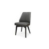 GYPSANA REAL LEATHER DINING CHAIR IN DARK GREY COLOUR - MyChocolateWood