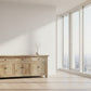 GIBRALTAR 3-DRAWER 6-DOOR SIDEBOARD / BUFFET - CRAFTED FROM RECYCLED ELM - MyChocolateWood