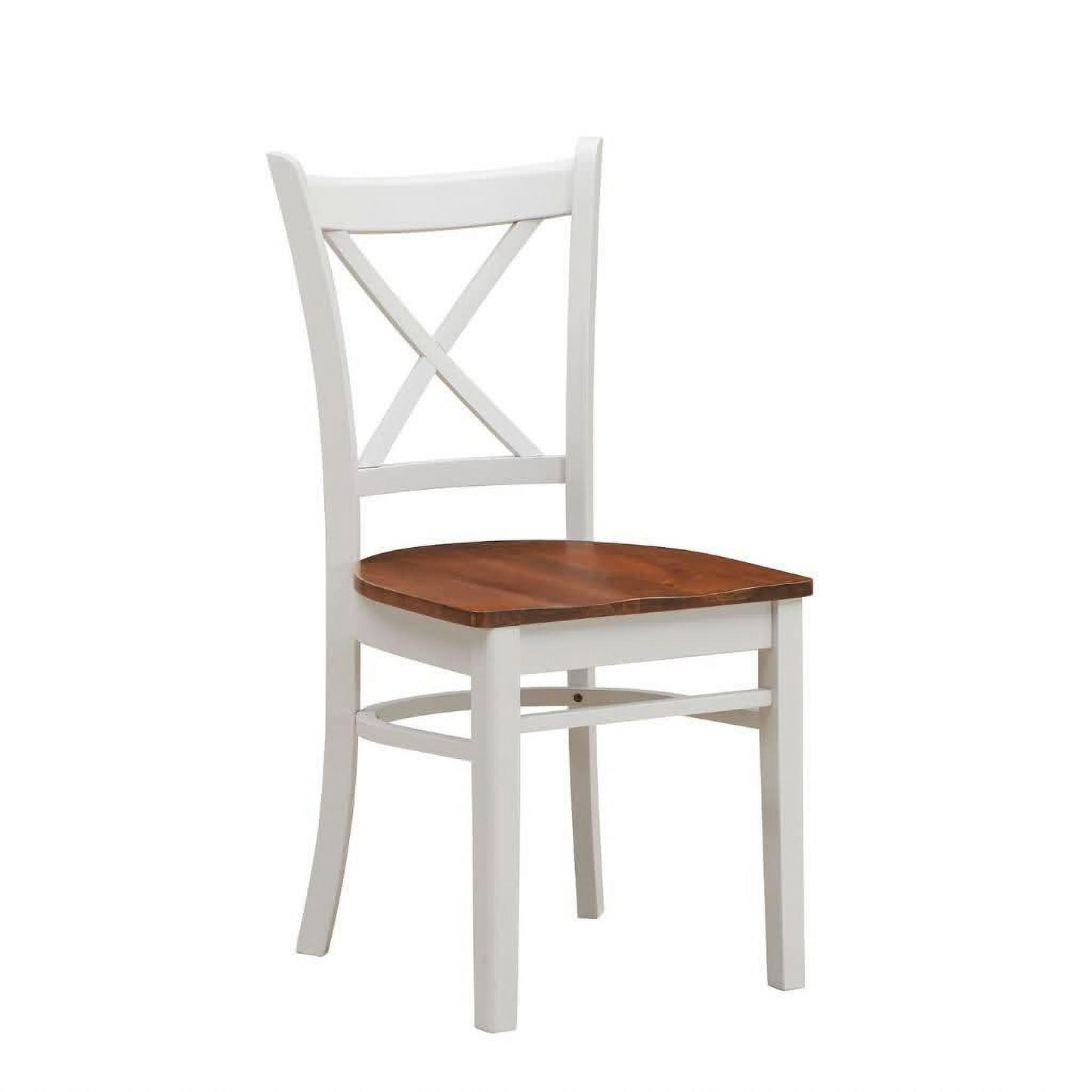 SURREY DINING CHAIR BURNISHED OAK/WHITE COLOUR/BURNISHED OAK TIMBER SEAT