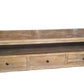 KENSIT HAMPTONS RUSTIC RECYCLED ELM  PARQUETRY PATTERN TV ENTERTAINMENT UNIT 3 DRAWERS/SHELF - MyChocolateWood