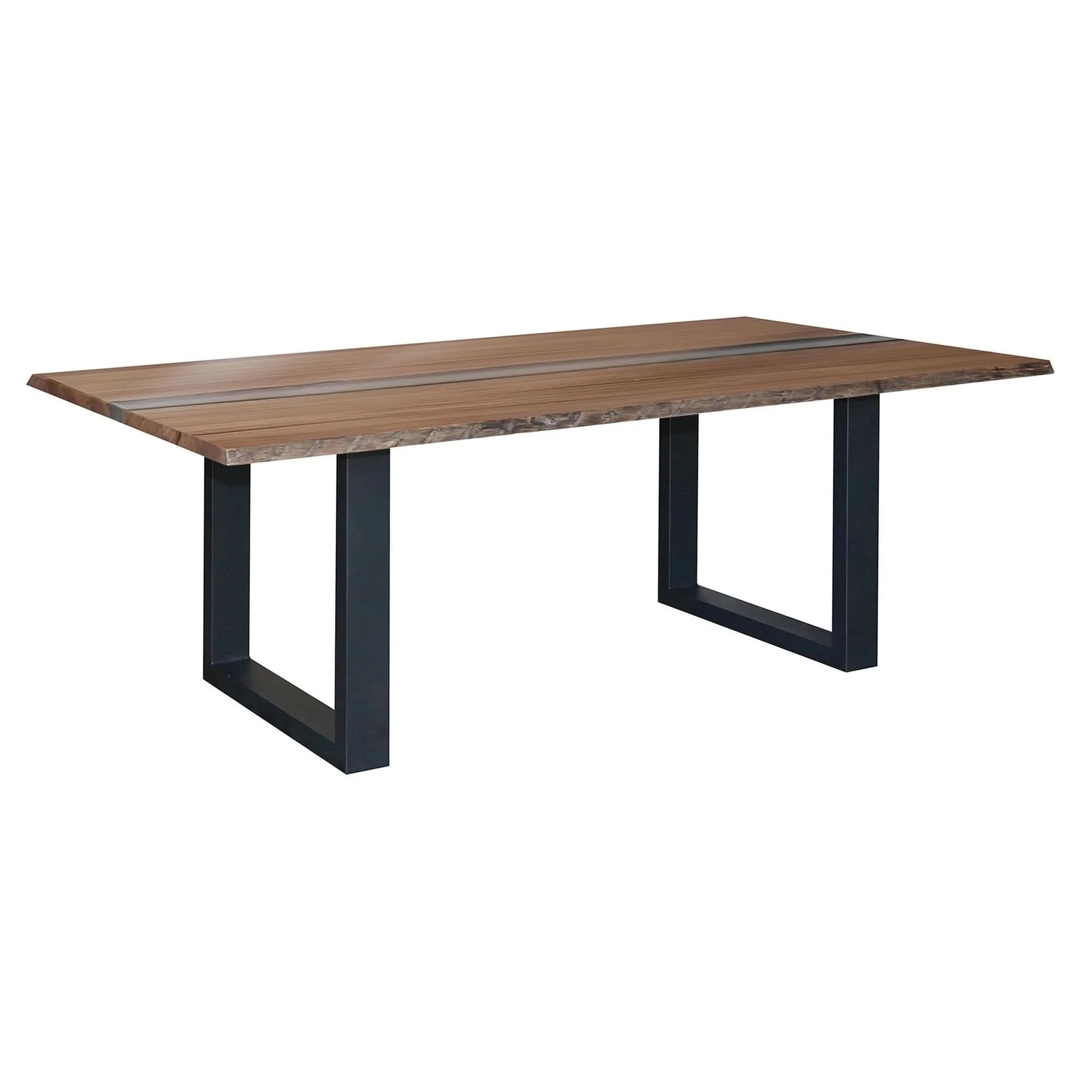 KESHAM MESSMATE TIMBER DINING TABLE BLACK/NATURAL 210CM - MyChocolateWood