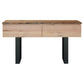 KESHAM MESSMATE  CONSOLE TABLE/HALL TABLE WITH DRAWERS NATURAL/BLACK - MyChocolateWood