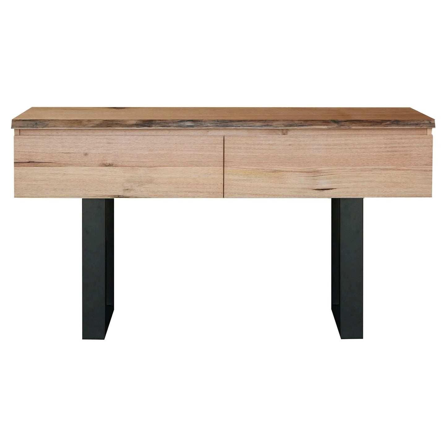 KESHAM MESSMATE  CONSOLE TABLE/HALL TABLE WITH DRAWERS NATURAL/BLACK - MyChocolateWood