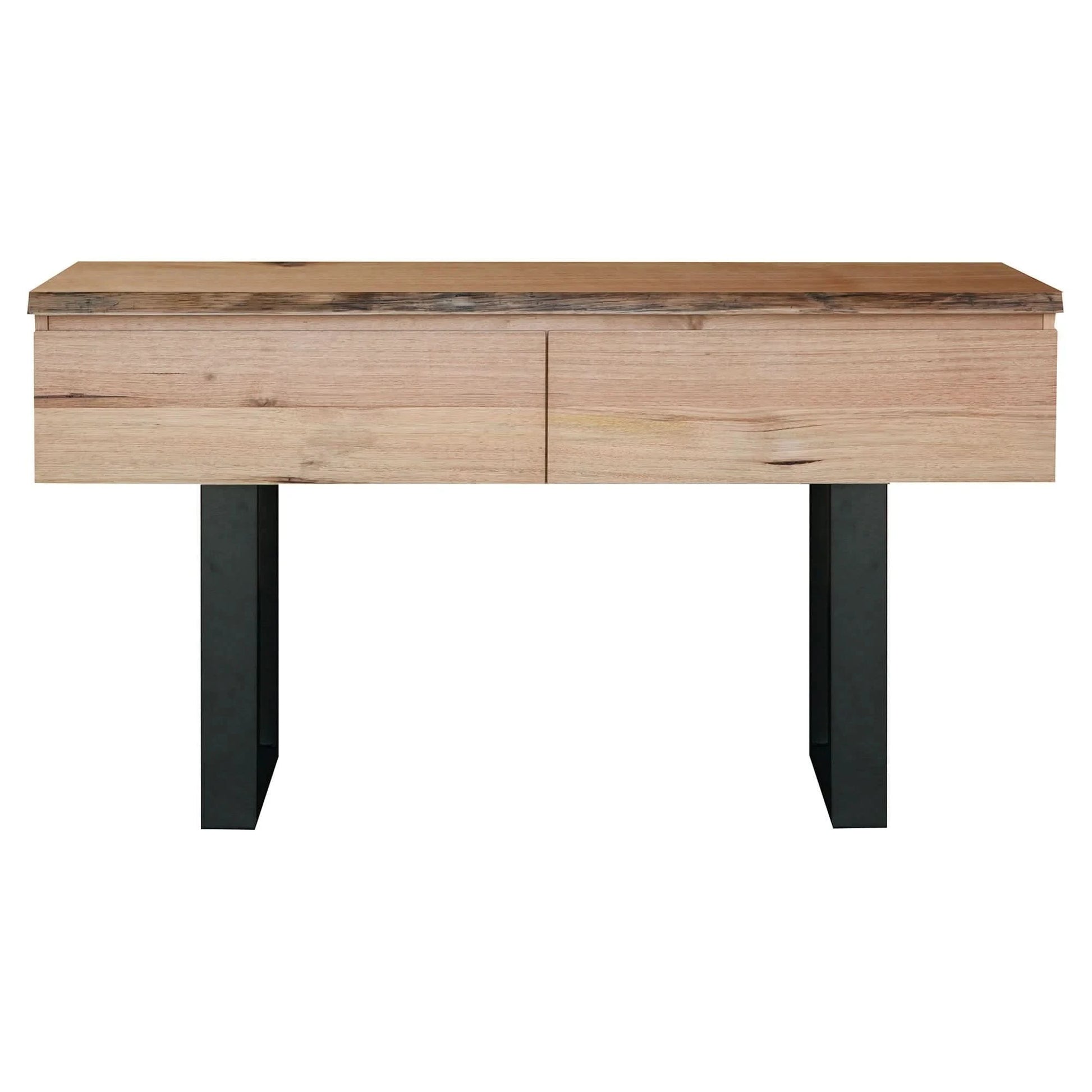KESHAM MESSMATE  CONSOLE TABLE/HALL TABLE WITH DRAWERS NATURAL/BLACK - MyChocolateWood