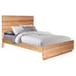 Kesham Messmate Timber Bed in Natural, Queen - Chocolate Wood