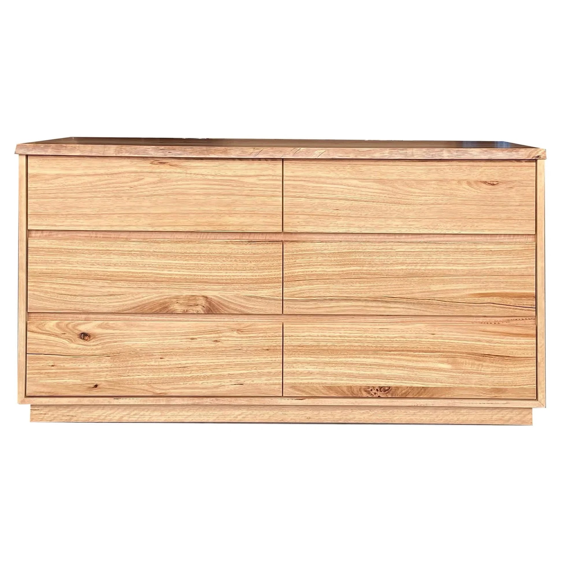 KESHAM MESSMATE TIMBER 6 DRAWER DRESSER/CHEST OF 6 DRAWERS NATURAL - MyChocolateWood