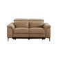 BRITTAS LEATHER 2-SEATER ELECTRIC RECLINER SOFA - MOCHA - MyChocolateWood