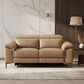 BRITTAS LEATHER 2-SEATER ELECTRIC RECLINER SOFA - MOCHA - MyChocolateWood