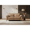 BRITTAS LEATHER 2-SEATER ELECTRIC RECLINER SOFA - MOCHA
