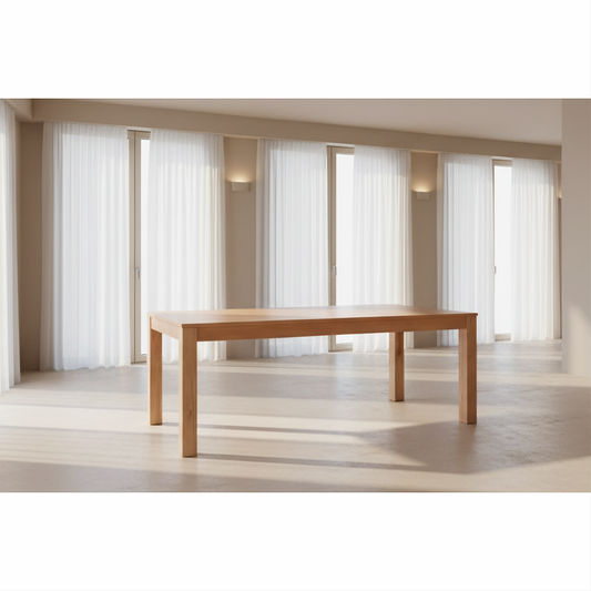 ZAFRAN MESSMATE TIMBER DINING TABLE NATURAL 120CM - MyChocolateWood